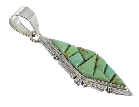 Turquoise Sterling Silver Southwestern Pendant RX54370